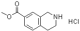 结构式 CAS# 220247-69-8, 1,2,3,4-四氢异喹啉-7-羧酸甲酯盐酸盐