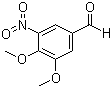 structure of CAS# 22027-96-9, 3,4-Dimethoxy-5-nitrobenzaldehyde