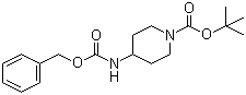 1-Boc-4-Cbz-氨基哌啶分子结构 (CAS 220394-97-8)