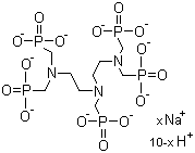 二乙烯三胺五亚甲基膦酸钠分子结构 (CAS 22042-96-2)