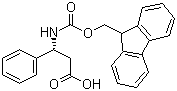 structure of CAS# 220498-02-2, Fmoc-(R)-3-Amino-3-phenylpropionic acid;(R)-N-Fmoc-3-Amino-3-phenylpropanoic acid