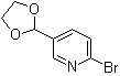 结构式 CAS# 220904-17-6, 2-溴-5-(1,3-二恶茂-2-基)吡啶