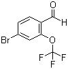 结构式 CAS# 220996-80-5, 4-溴-2-(三氟甲氧基)苯甲醛
