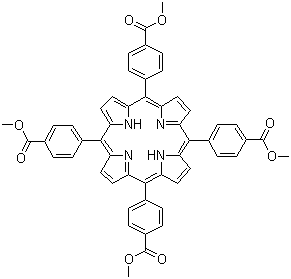 structure of CAS# 22112-83-0, 5,10,15,20-Tetra(4-carboxyphenyl)porphine tetramethyl ester;meso-Tetra(4-carboxyphenyl)porphine tetramethyl ester