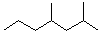 structure of CAS# 2213-23-2, 2,4-Dimethylheptane;(±)-2,4-Dimethylheptane