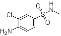 结构式 CAS# 22185-74-6, 4-氨基-3-氯-N-甲基苯磺酰胺