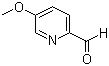 structure of CAS# 22187-96-8, 5-Methoxypyridine-2-carboxaldehyde