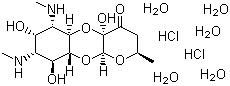 结构式 CAS# 22189-32-8, 盐酸大观霉素五水合物