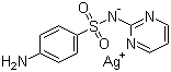 结构式 CAS# 22199-08-2, 磺胺嘧啶银; N-2-嘧啶基-4-氨基苯磺酰胺银盐