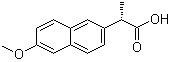 结构式 CAS# 22204-53-1, 萘普生; (+)-2-甲基-6-甲氧基-2-萘乙酸