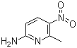 2-Amino-6-methyl-5-nitropyridine molecular structure (CAS 22280-62-2)