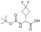 (2R)-2-(tert-butoxycarbonylamino)-2-(3,3-difluorocyclobutyl)acetic acid molecular structure (CAS 2231663-53-7)