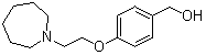 结构式 CAS# 223251-16-9, 4-(2-氮杂环庚烷-1-基乙氧基)苄醇