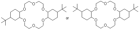 结构式 CAS# 223719-29-7, 4,4',(5')-二(叔丁基二环己烷并)-18-冠醚-6