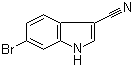 6-Bromo-3-cyanoindole molecular structure (CAS 224434-83-7)