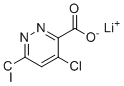 结构式 CAS# 2245238-80-4, 4,6-二氯哒嗪-3-羧酸锂