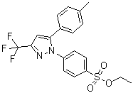 4-[5-(4-Methylphenyl)-3-(trifluoromethyl)-1H-pyrazol-1-yl]benzenesulfonic acid ethyl ester molecular structure (CAS 2247197-67-5)