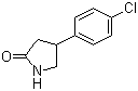 structure of CAS# 22518-27-0, 4-(4-Chlorophenyl)-2-pyrrolidinone