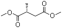 结构式 CAS# 22644-27-5, (R)-(-)-2-甲基琥珀酸甲酯; 左旋-2-甲基琥珀酸甲酯