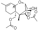 structure of CAS# 2270-40-8, Diacetoxyscirpenol;4,15-Diacetoxyscirpenol; 4beta,15-Diacetoxy-12,13-epoxytrichothec-9-en-3alpha-ol; Anguidine; DAS; Diacetoxyscirpenol; NSC 141537; NSC 177378; Scirp-9-ene-3alpha,4beta,15-triol, 4,15-diacetate; Scirpenetriol 4,15-diacetate