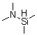(二甲基氨基)二甲基硅烷分子结构 (CAS 22705-32-4)