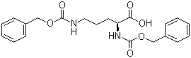 结构式 CAS# 2274-58-0, N,N'-双[苄氧羰基]-L-鸟氨酸