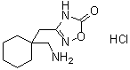 3-[(1-氨基甲基环己基)甲基]-4H-[1,2,4]恶二唑-5-酮盐酸盐分子结构 (CAS 227626-75-7)
