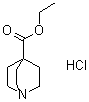 结构式 CAS# 22766-67-2, 1-氮杂双环[2.2.2]辛烷-4-羧酸乙酯盐酸盐