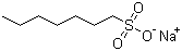 1-庚烷磺酸钠分子结构 (CAS 22767-50-6)