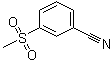 结构式 CAS# 22821-75-6, 3-(甲基磺酰基)苯甲腈