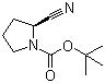 结构式 CAS# 228244-04-0, (S)-1-N-Boc-2-吡咯烷甲腈; (S)-2-氰基吡咯烷-1-甲酸叔丁酯