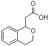 structure of CAS# 22901-11-7, 3,4-Dihydro-1H-2-benzopyran-1-acetic acid;1-Isochromanacetic acid