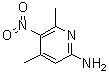 4,6-Dimethyl-5-nitro-2-pyridinamine molecular structure (CAS 22934-22-1)