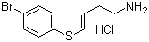 结构式 CAS# 22964-00-7, 5-溴-苯并[b]噻吩-3-乙胺盐酸盐