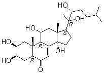 Ajugasterone C molecular structure (CAS 23044-80-6)