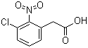结构式 CAS# 23066-21-9, 3-氯-2-硝基苯乙酸