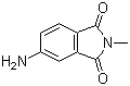 N-甲基-4-氨基邻苯二甲酰亚胺分子结构 (CAS 2307-00-8)