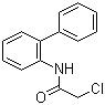 structure of CAS# 23088-28-0, N-2-Biphenylyl-2-chloroacetamide;N-1,1'-Biphenyl-2-yl-2-chloroacetamide