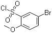 structure of CAS# 23095-05-8, 5-Bromo-2-methoxybenzenesulfonyl chloride;5-Bromo-2-methoxybenzene-1-sulfonyl chloride