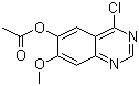 结构式 CAS# 230955-75-6, 6-乙酰氧基-4-氯-7-甲氧基喹唑啉