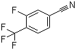 structure of CAS# 231953-38-1, 3-Fluoro-4-(trifluoromethyl)benzonitrile;3-Fluoro-4-trifluoromethylbenzonitrile