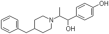 结构式 CAS# 23210-56-2, 艾芬地尔; 2-(4-苄基哌啶基)-1-(4-羟基苯基)丙醇