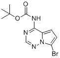 tert-Butyl (7-bromopyrrolo[2,1-f][1,2,4]triazin-4-yl)carbamate molecular structure (CAS 2328091-01-4)