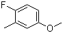 结构式 CAS# 2338-54-7, 4-氟-3-甲基苯甲醚