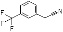 结构式 CAS# 2338-76-3, 间三氟甲基苯乙腈; 3-三氟甲基苯乙腈