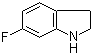 6-氟吲哚啉分子结构 (CAS 2343-23-9)