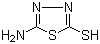 2-氨基-5-巯基-1,3,4-噻二唑分子结构 (CAS 2349-67-9)
