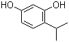 结构式 CAS# 23504-03-2, 4-异丙基间苯二酚; 4-异丙基苯-1,3-二醇