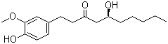 结构式 CAS# 23513-14-6, 6-姜酚; 没食子酚儿茶素; (5S)-5-羟基-1-(4-羟基-3-甲氧基苯基)癸-3-酮