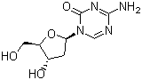 5-氮杂-2'-脱氧胞嘧啶核苷分子结构 (CAS 2353-33-5)
